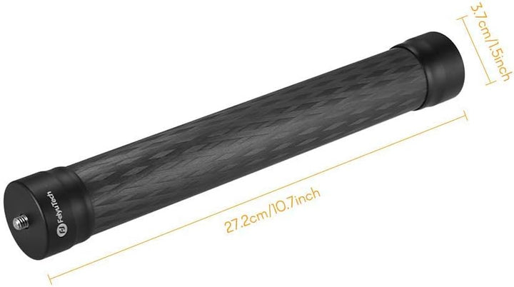 FeiyuTech Kohlefaser-Verlängerungsstange Leichter Stick Einbeinstativ Länge 27,5 cm mit 1/4 '' 3/8 '