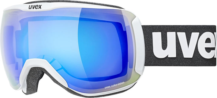 uvex Unisex Downhill 2100 Cv Skibrille (1er Pack) Einheitsgrösse white mat/blue-green, Einheitsgröss