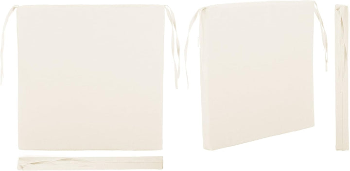 Brandsseller Sitzkissen Stuhlkissen Sitzauflage Stuhlauflage - Uni Farben mit 4 Kordelbändern für si