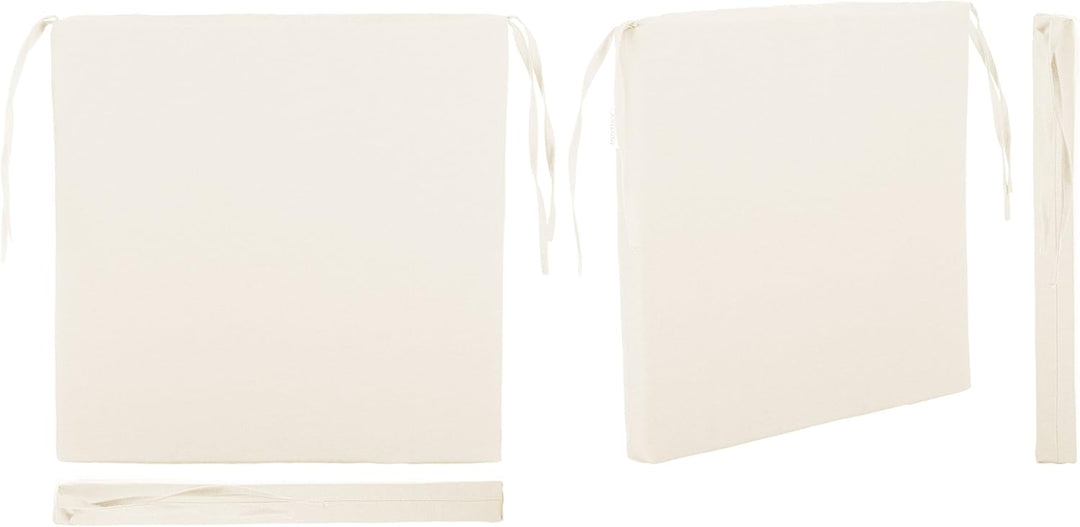 Brandsseller Sitzkissen Stuhlkissen Sitzauflage Stuhlauflage - Uni Farben mit 4 Kordelbändern für si