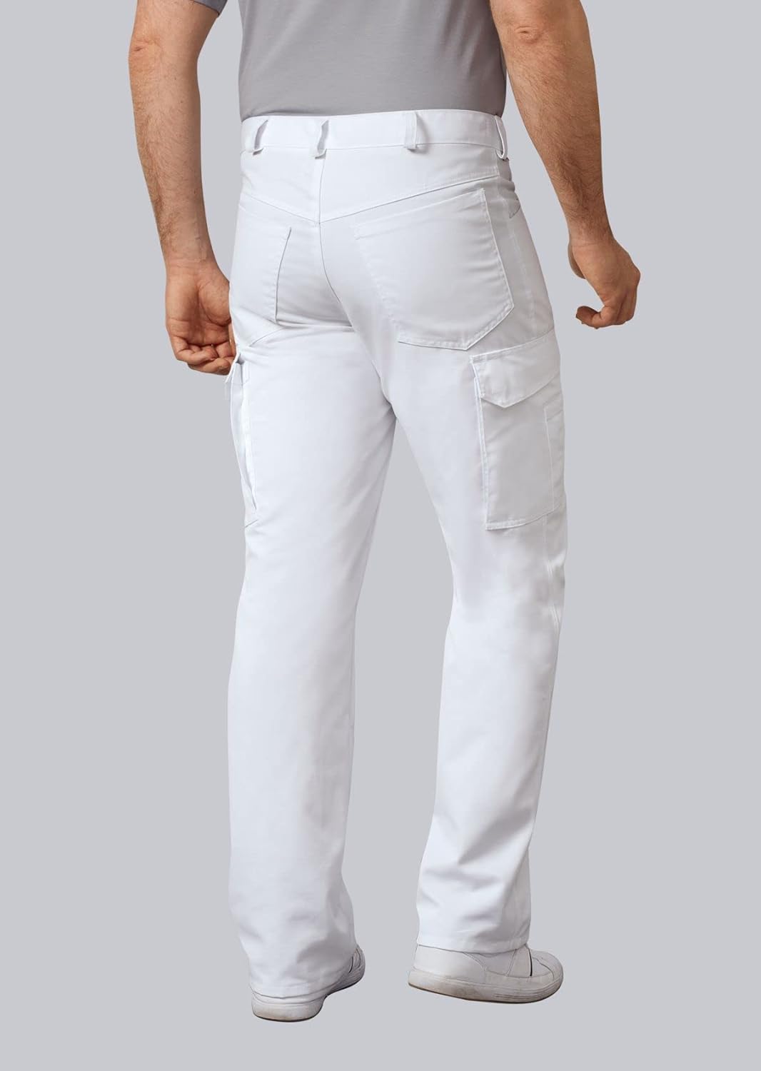 BP 1641-558-21-3XLn Unisex-Jeans, Jeans-Stil mit mehreren Taschen, 245,00 g/m² Stoffmischung, weiss,