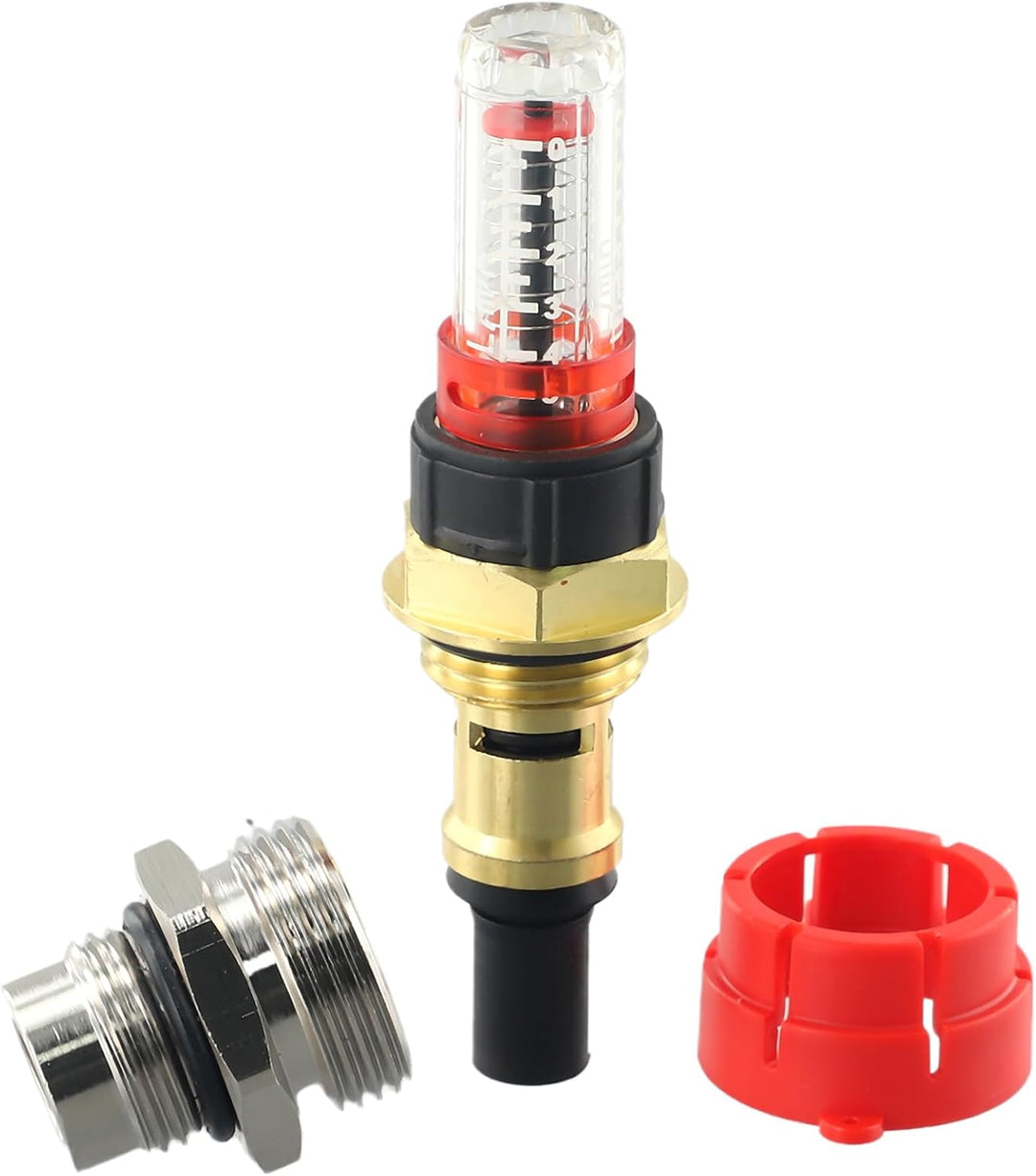10 Stk Verteiler Durchflussmesser, Durchflussmesser für Wasser Fussbodenheizung, Verteiler Durchflus