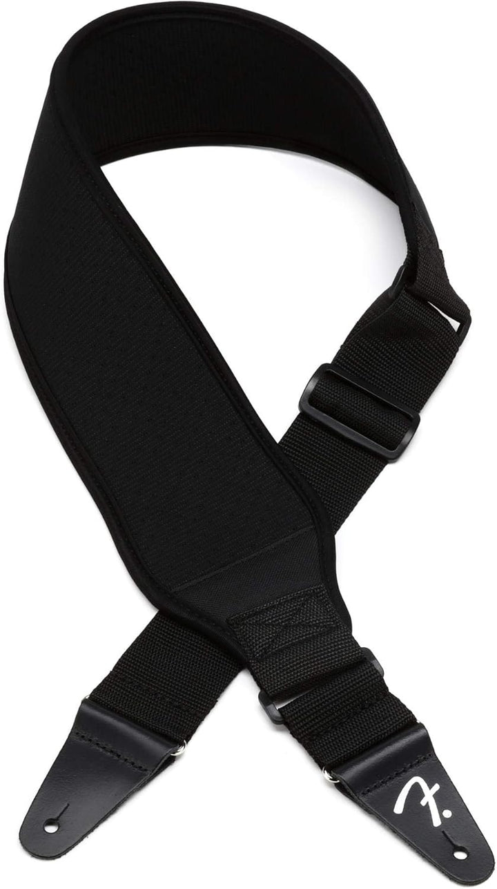 Fender© Swell Neoprene Strap, 7,5cm, Schwarz, Schwarz
