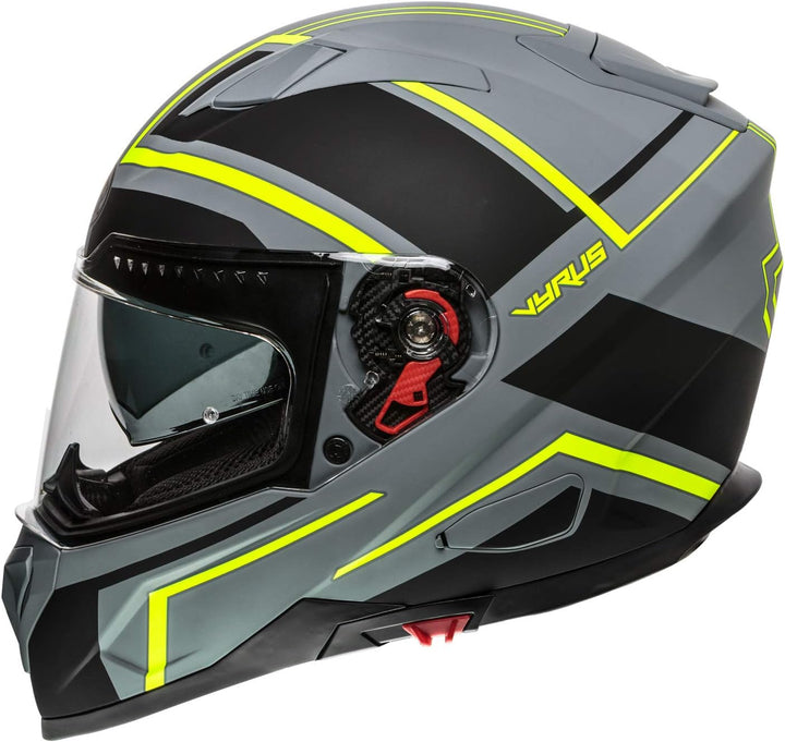 Premier Helm VYRUS ND Y Grey BM,GRAU/Fluo GELB/SCHWARZ,M