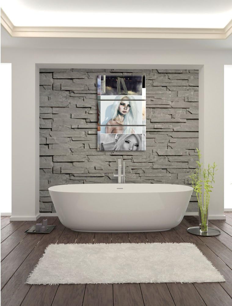 Pixxprint Zeichnungen von Frauen 3-Teiler Leinwandbild 120x80 Bild auf Leinwand