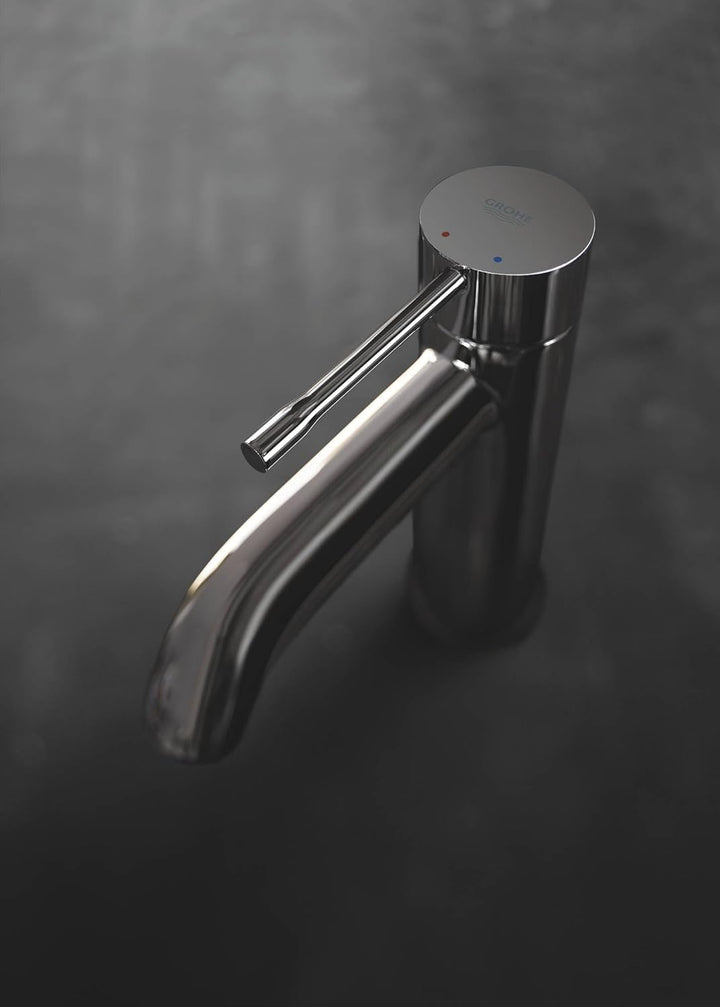 GROHE Essence | Badarmatur - Einhand-Waschtischbatterie, DN 15 S-Size | hard graphite | 23589A01 S m