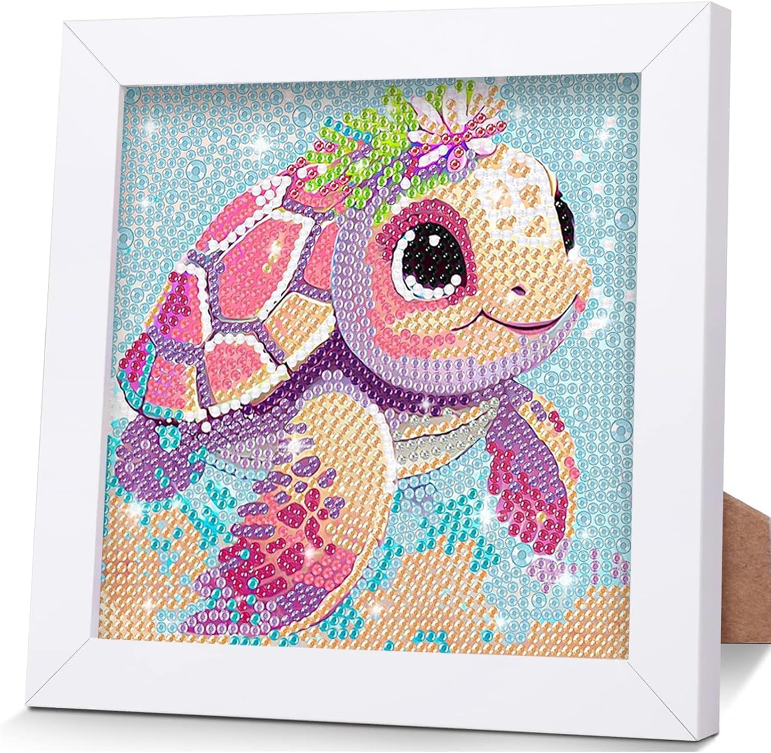 FLAJZ Malen Nach Zahlen Kinder 4 Stück - DIY Gemälde Set Mit Cartoon Tieren Für 5-10 Jahre