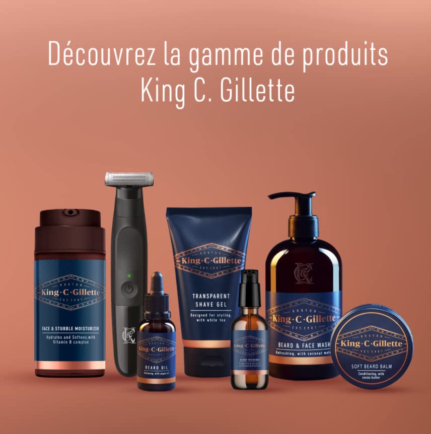 King C. Gillette Formel auf Basis von Vitamin B-Komplex und Koffein, 50 ml