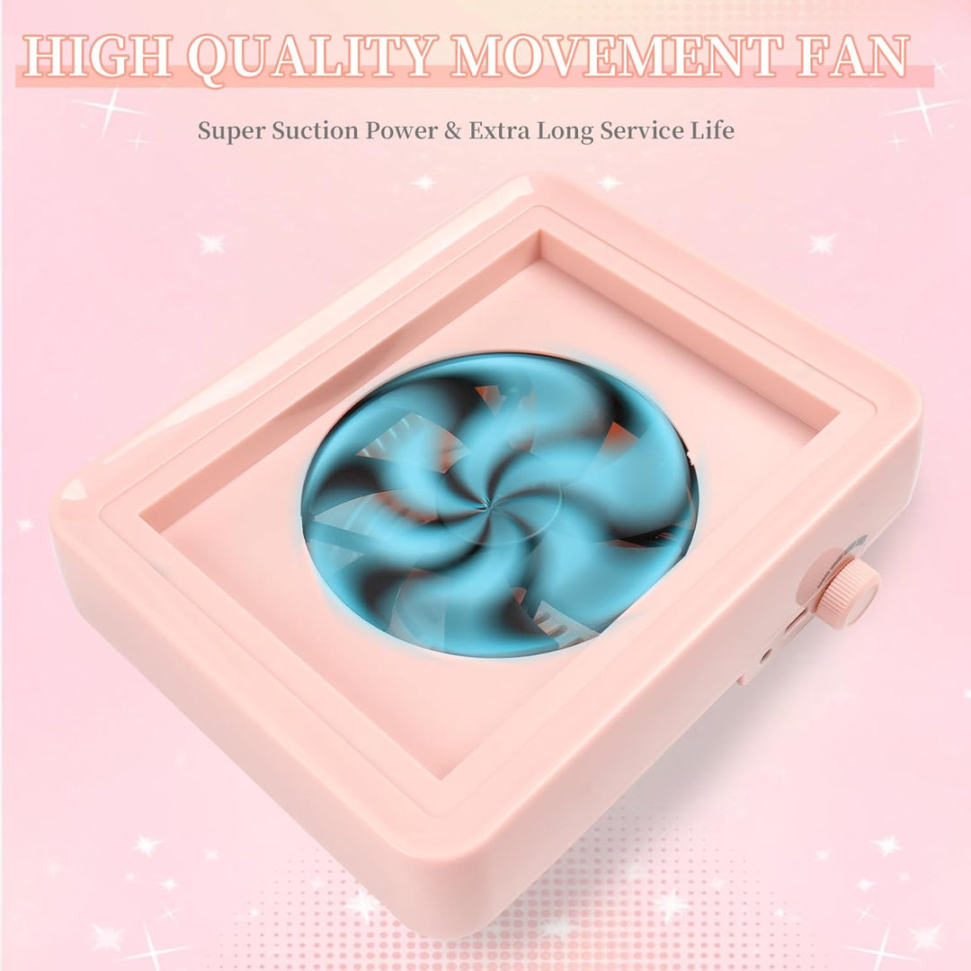 Staubabsaugung für Nägel mit Filter & Lampe,Professionelle nagelstaubsauger Nagel Staubabsaugung Sta