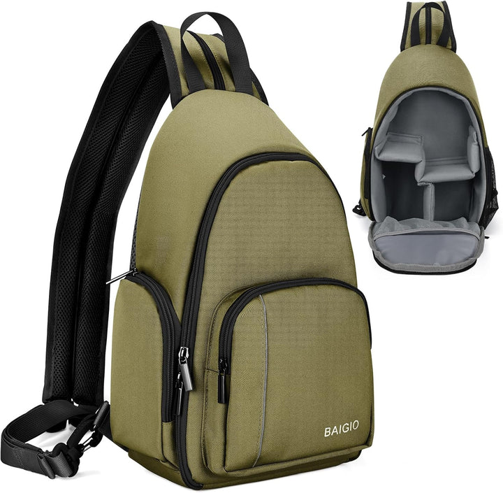 BAIGIO Multifunktional Kamerarucksack DSLR Kameratasche Fotorucksack Brusttasche Wasserabweisend Kam