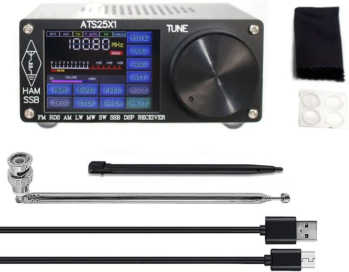 ATS 25 für X1 Si4732 Fullband-Radioempfänger, DSP-Funkempfänger mit 6.1 cm Touchscreen