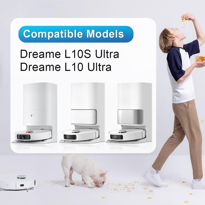 DrRobor Zubehör für Dreame L10s Ultra/ L10 Ultra, Ersatzteile Set für Xiaomi X20+/ X10+ Saugroboter