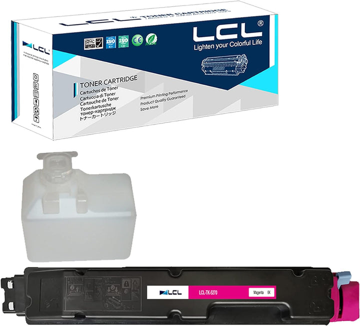 LCL Kompatibel Toner TK5270 TK-5270 TK5270M TK-5270M 1T02TVBNL0 (Magenta) Ersatz für Kyocera Ecosys