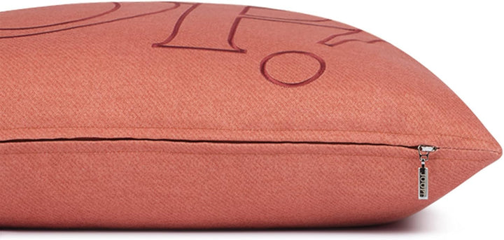 Joop! Living Zierkissenhülle ohne Füllung Statement Farbe orange Grösse 50x50cm verdeckter Reissvers