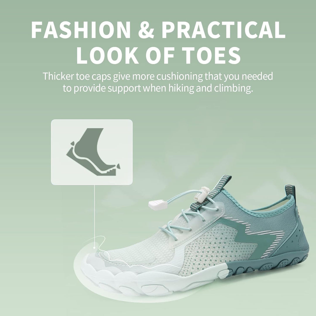 IceUnicorn Barfussschuhe Damen Herren Breite Traillaufschuhe Zehenschuhe Unisex Schwimmschuhe Strand