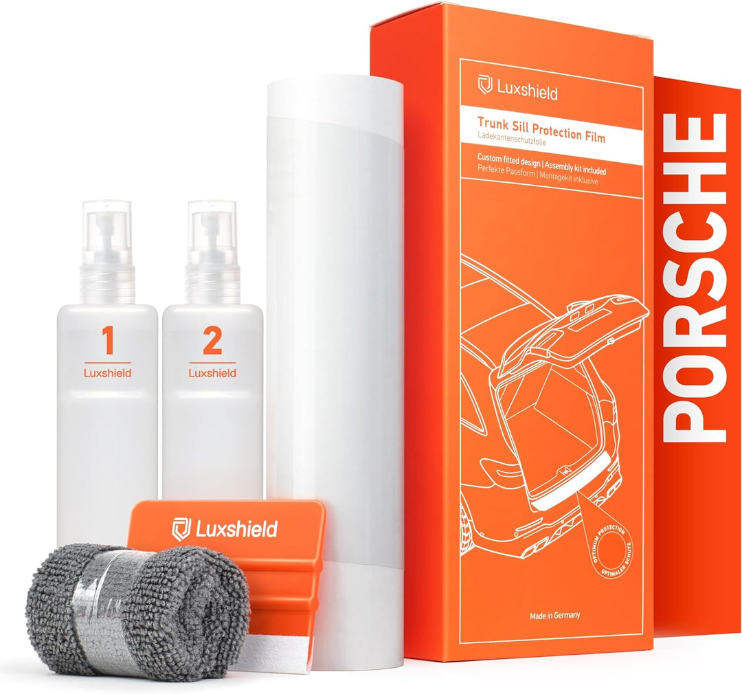 Luxshield Ladekantenschutz Folie für Porsche Macan 1 (I) 95B Facelift I 2018-2021 - Stossstangenschu