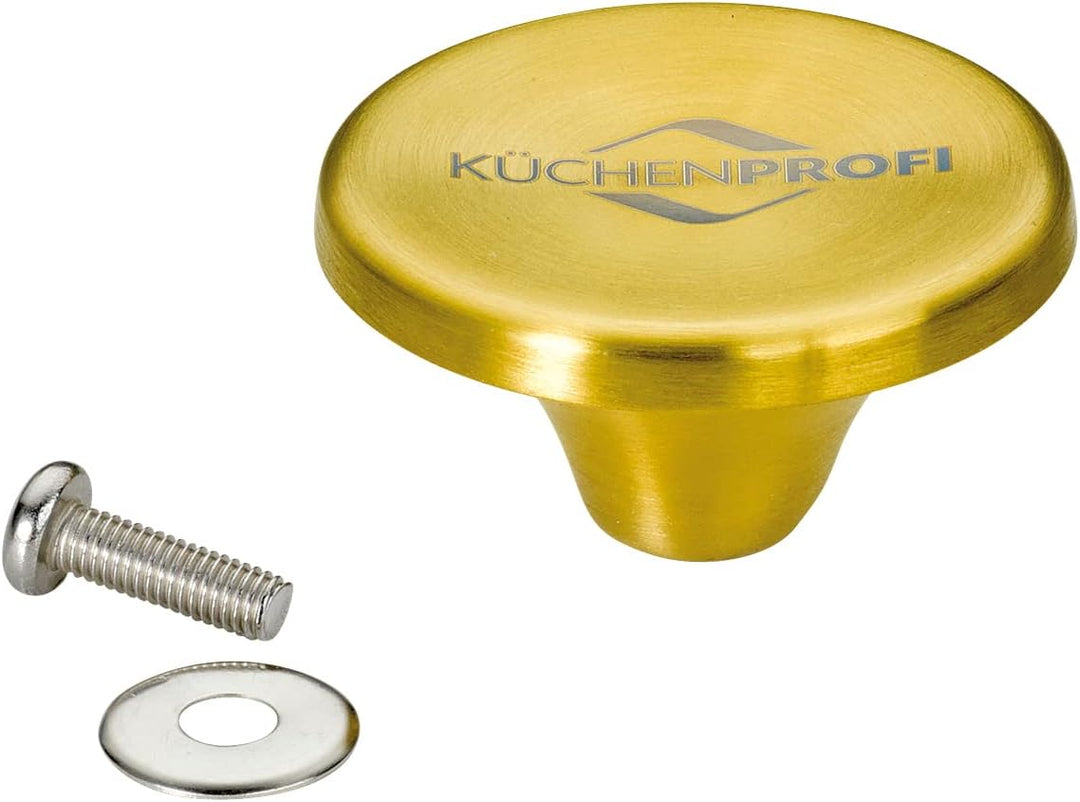 Küchenprofi PROVENCE Deckelknopf messingfarben, Ø 5 cm, Edelstahl rostfrei, hitzebeständig bis 250 °