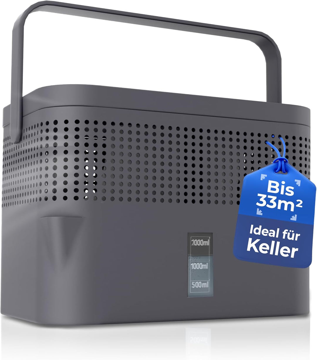 BonAura® AirOne Max Luftentfeuchter ohne Strom bis 33m² I 360° Belüftung I Raumentfeuchter mit Ausgi