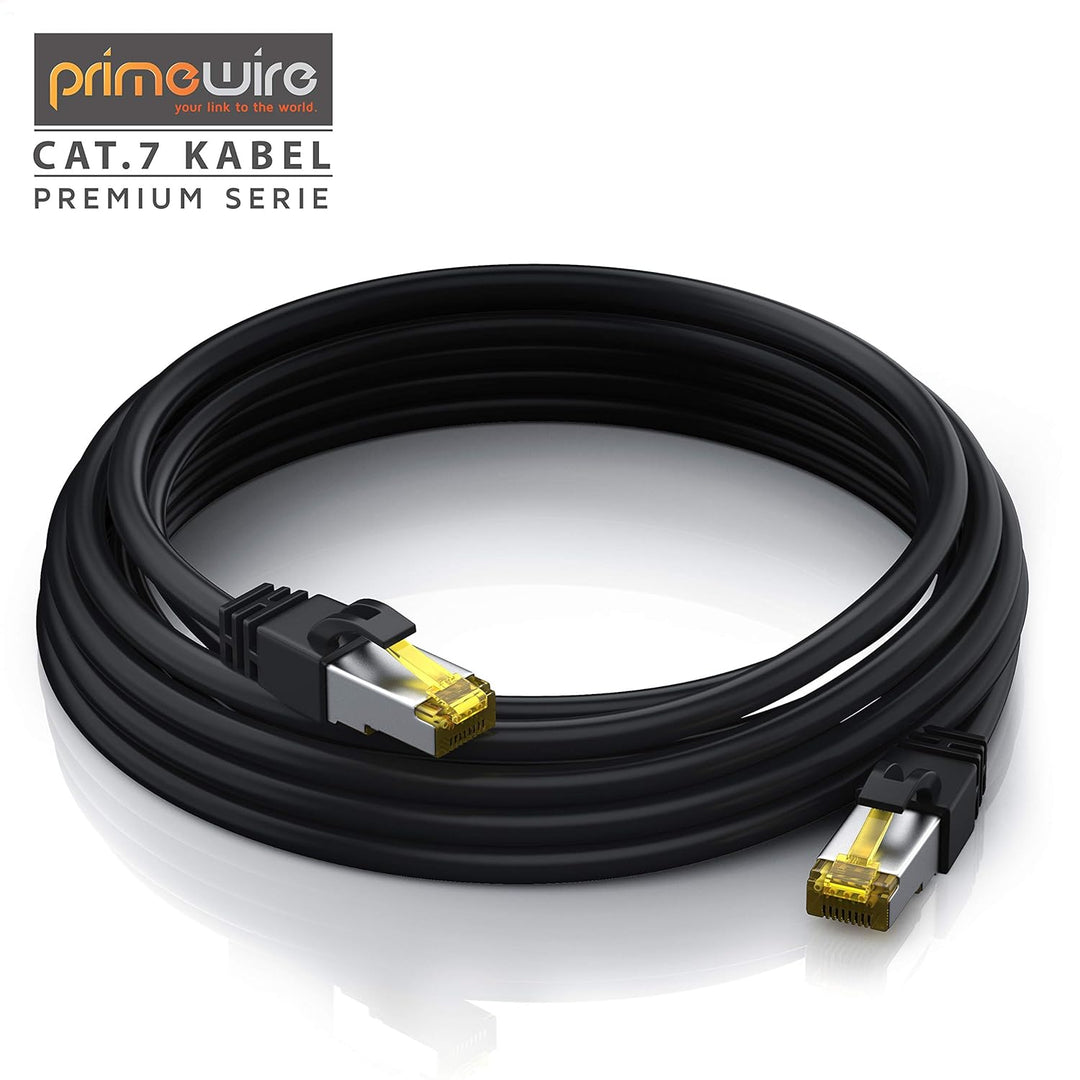 CSL - 30m CAT 7 Netzwerkkabel Gigabit Ethernet LAN Kabel - 10000 Mbit s - Patchkabel - Cat.7 Rohkabe