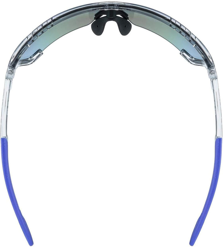 Uvex Unisex Sportstyle 707 Sportbrille (1er Pack) Einheitsgrösse clear/mirror blue, Einheitsgrösse c