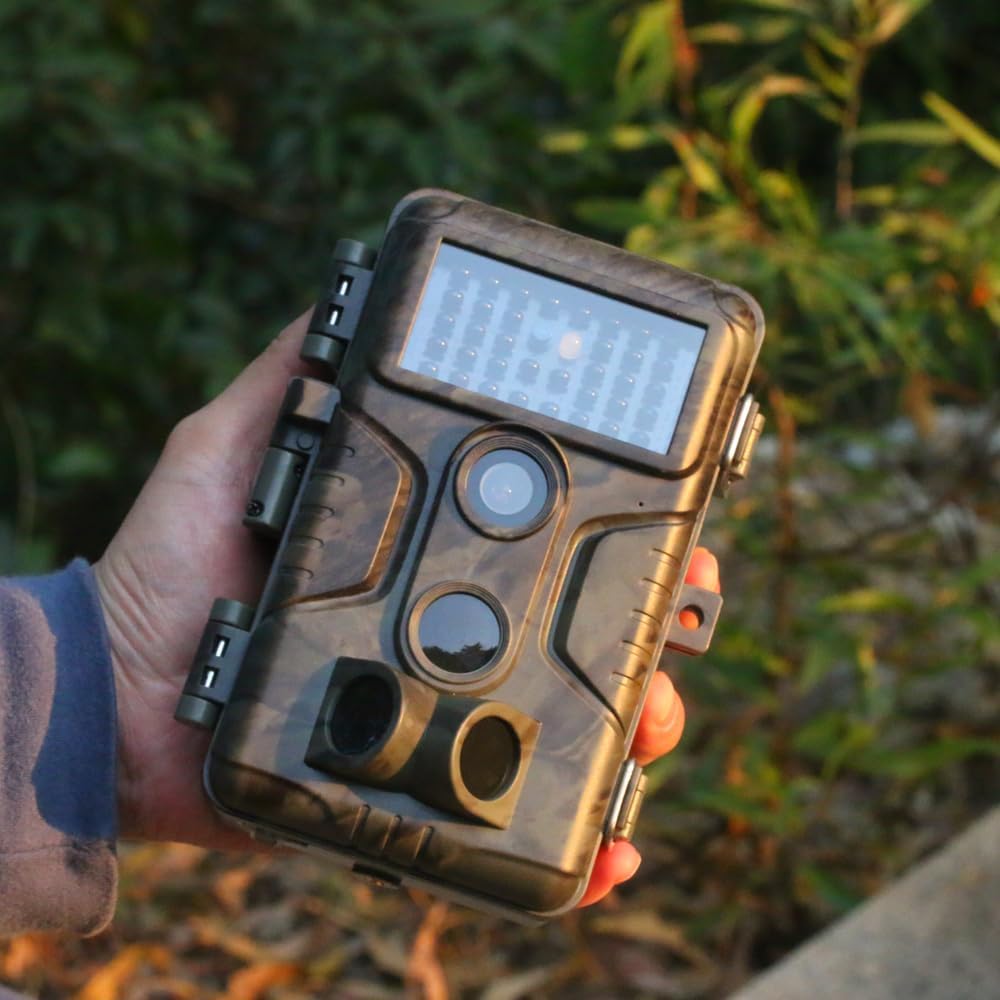 GardePro A3S Wildkamera 48MP 1296P H.264 Video Wildtierkamera mit Klarer 30M No Glow Infrarot, 0.1s