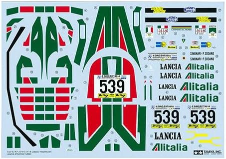 Tamiya 25210 1:24 Lancia Stratos Turbo - originalgetreue Nachbildung, Plastik Bausatz, Basteln, Mode