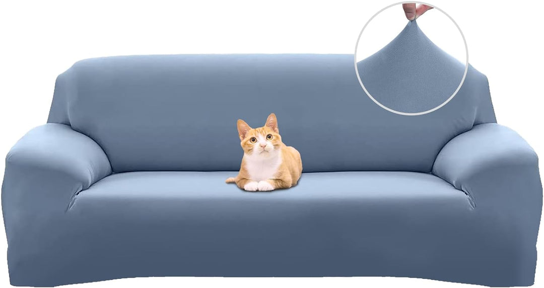 Jaotto Sofabezug 4 Sitzer Elastischer Stretch Spandex Sofa Überwürfe Sofahusse Antirutsch Waschbar S