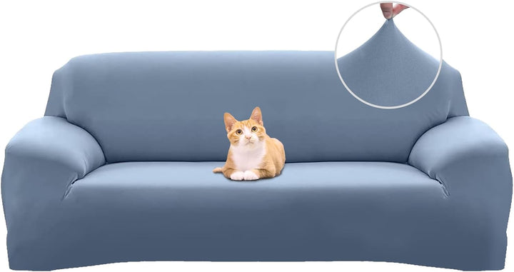 Jaotto Sofabezug 3 Sitzer Elastischer Stretch Spandex Sofa Überwürfe Sofahusse Antirutsch Waschbar S