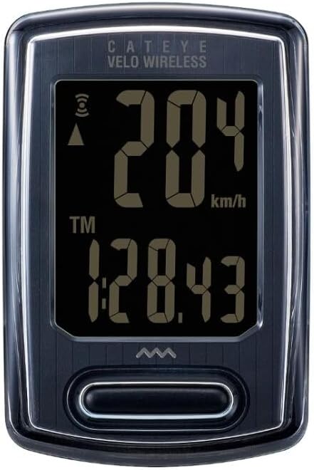 Cateye Velo Fahrradcomputer Stealth Edition, kabellos, Schwarz