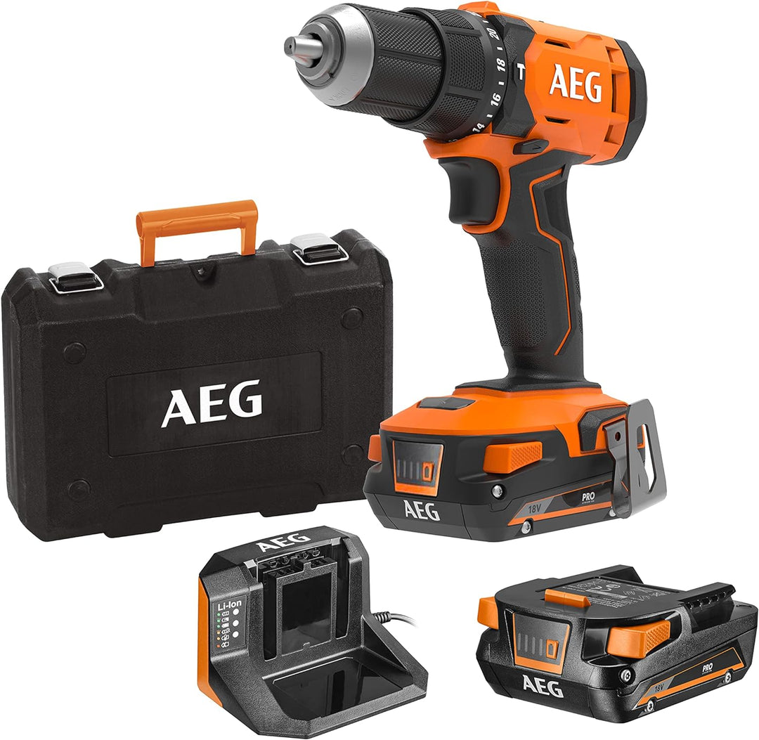 AEG 18 V Pro18V Akku-Schlagbohrschrauber, BSB18G4-202C, Drehmoment 60 Nm, inkl. 2 x 18 V 2,0 Ah Akku