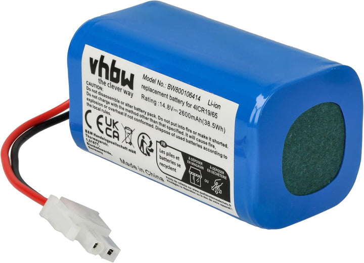 vhbw Akku kompatibel mit Dibea D960, GT200, GT9, V750, V780, V780s, V870 Staubsauger Home Cleaner He