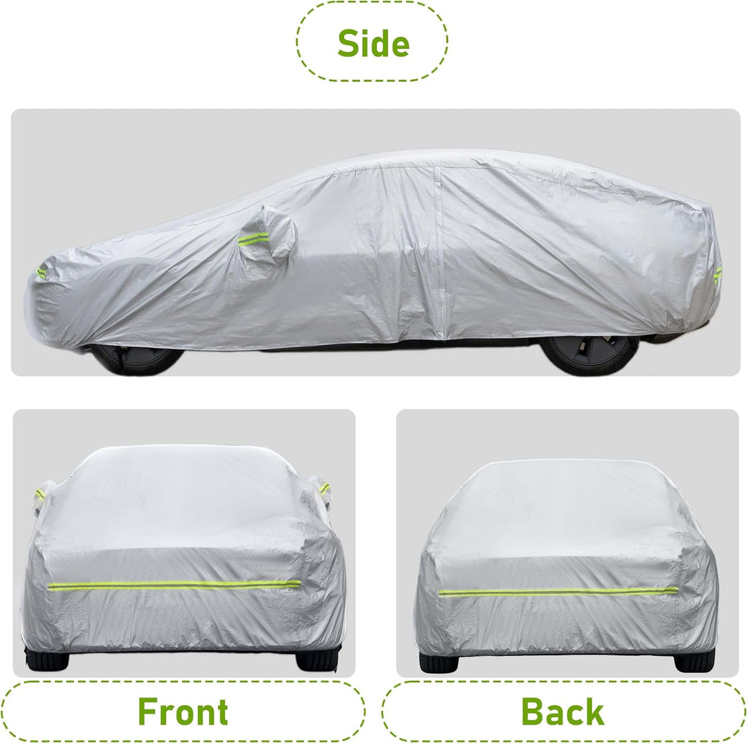 Favoto Autoabdeckung Wasserdicht Auto Abdeckplane - UV-Schutz Staubdicht Kratzfest Kompatibel mit BM