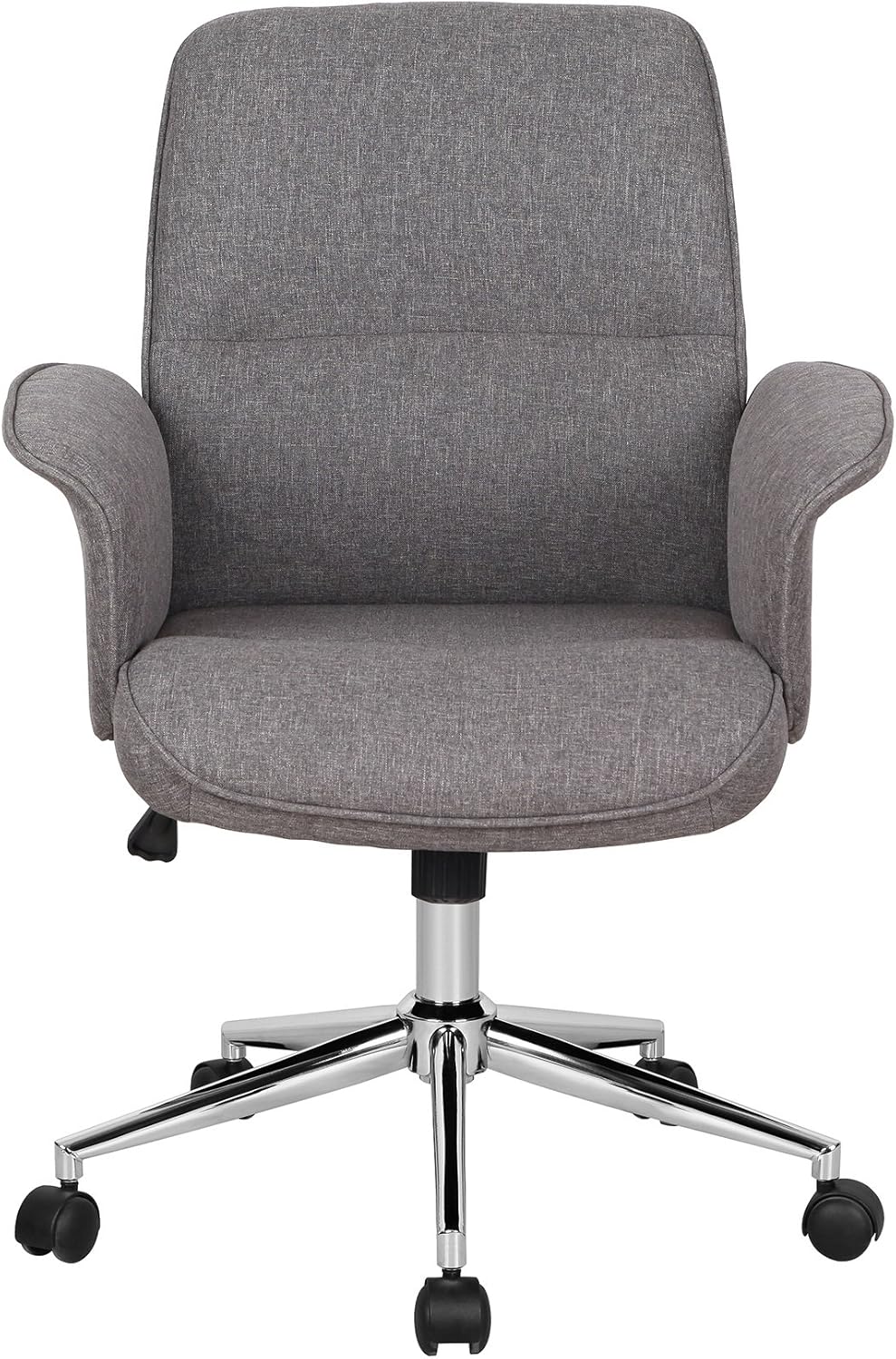 SixBros. Bürostuhl Braun Stoff - 0704M/3675, Braun Stoff