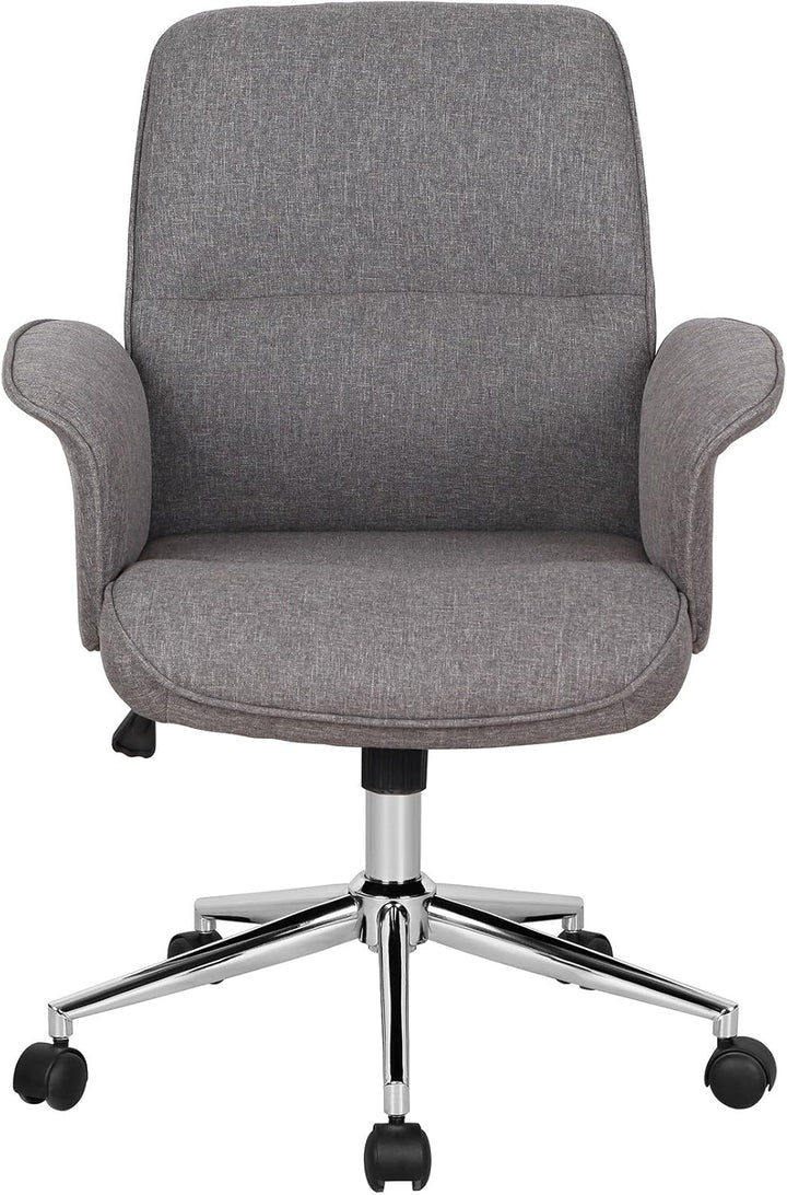 SixBros. Bürostuhl Braun Stoff - 0704M/3675, Braun Stoff