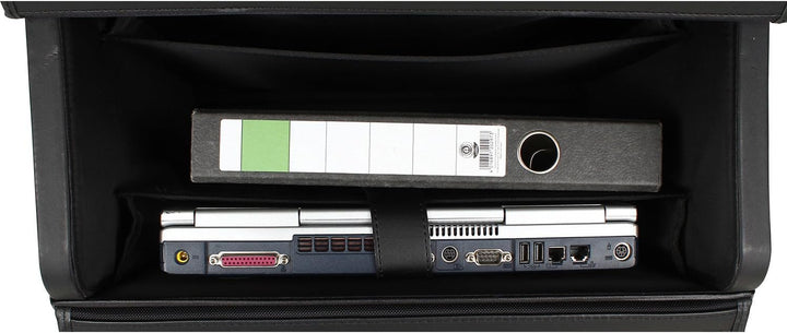Bowatex Business Aktenkoffer Pilotenkoffer Trolley Laptop-Fach 17´´ 46 Schwarz