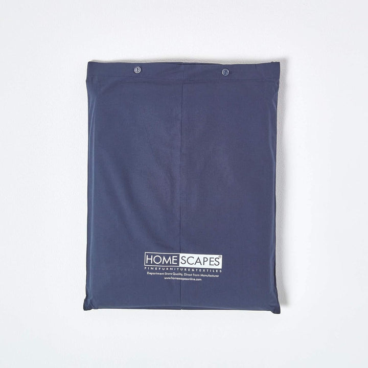 HOMESCAPES Spannbettlaken dunkelblau/Marineblau Spannbetttuch für Matratzengrösse 160 x 200 cm, 100%