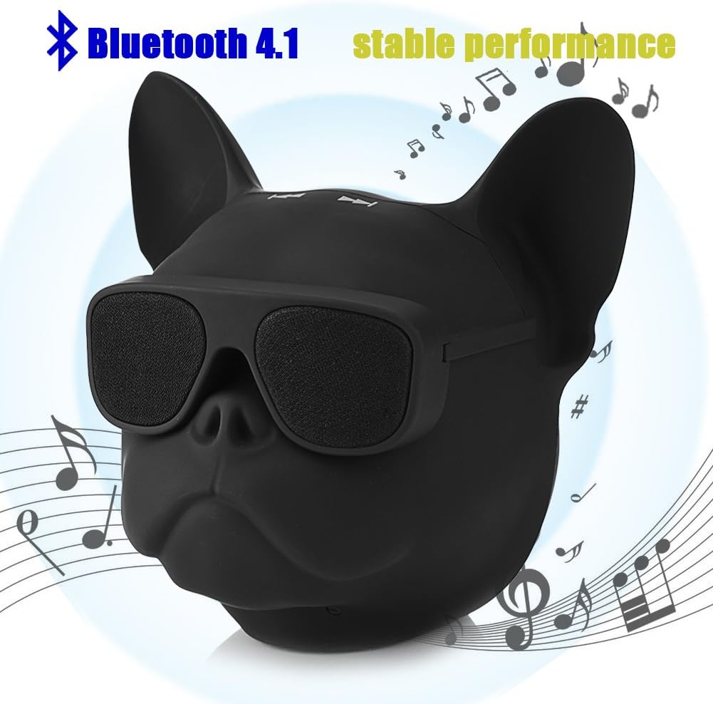 Goshyda -Bluetooth-Lautsprecher, hochwertiger tragbarer hundeförmiger Stereo-Sound-Musikplayer Musik