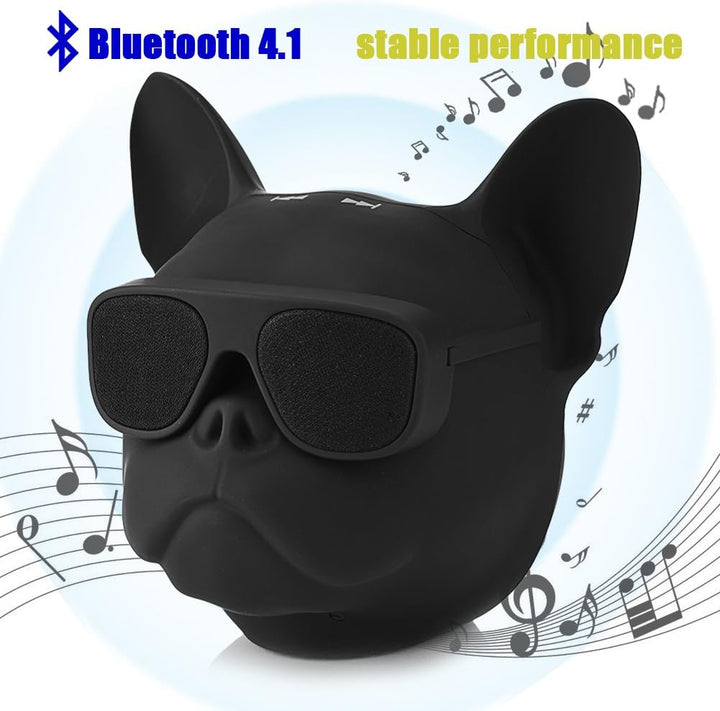 Goshyda -Bluetooth-Lautsprecher, hochwertiger tragbarer hundeförmiger Stereo-Sound-Musikplayer Musik