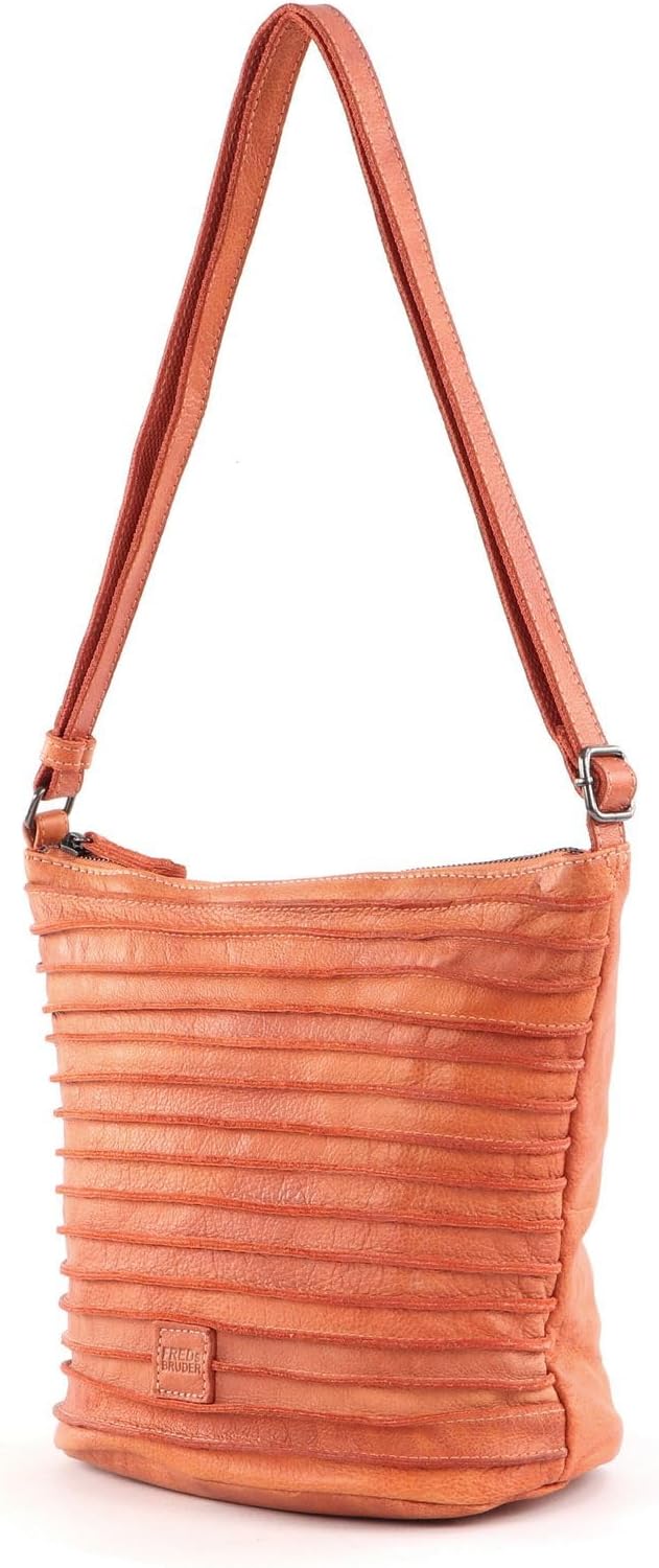 FREDsBRUDER Umhängetasche Riffelinchen mit Reissverschluss Einheitsgrösse Melon, Einheitsgrösse Melo