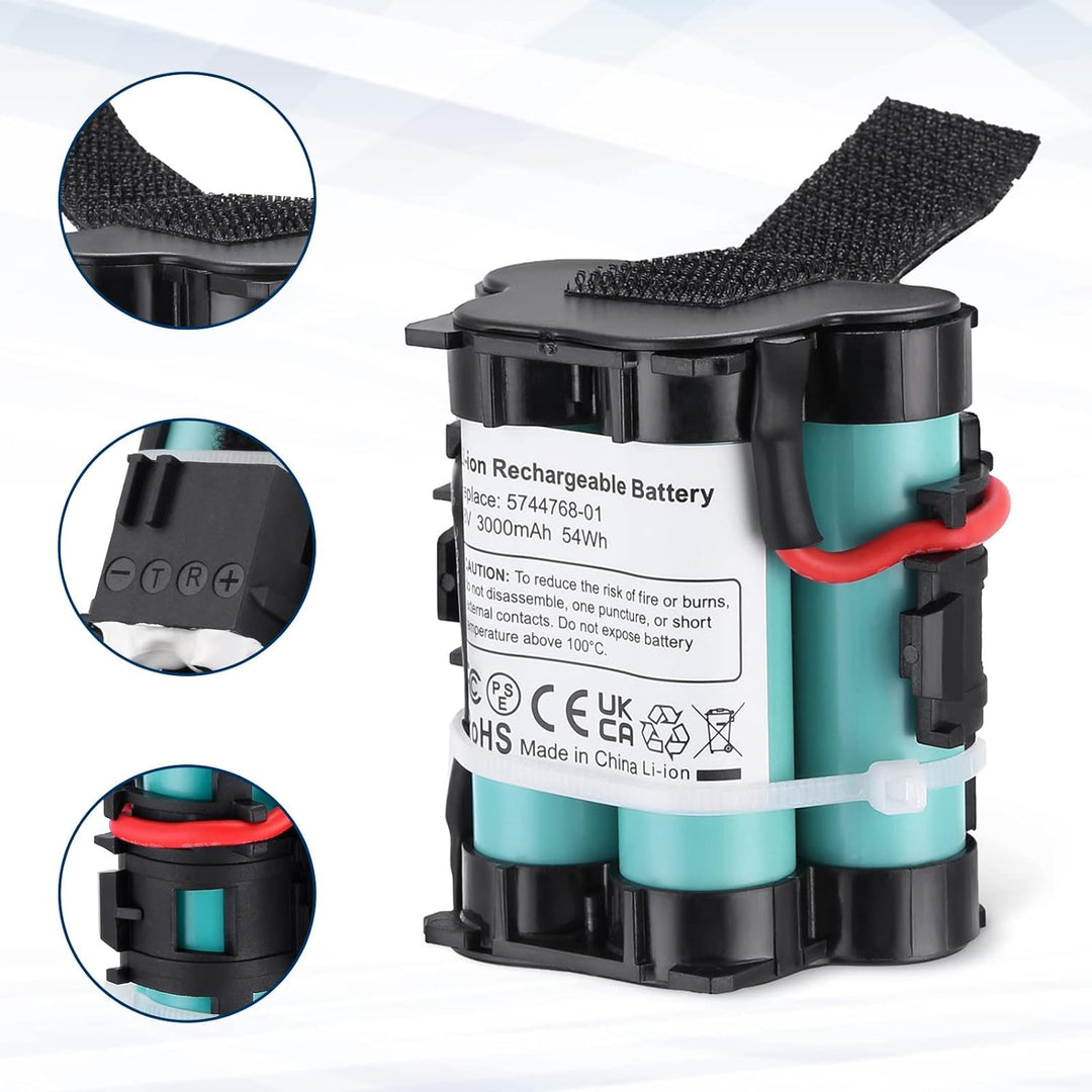 3.0Ah 18V Lithium Ersatzbatterie für Gardena Mähroboter R38Li, R40Li, R45Li, R50Li, R70Li, R75Li, R8