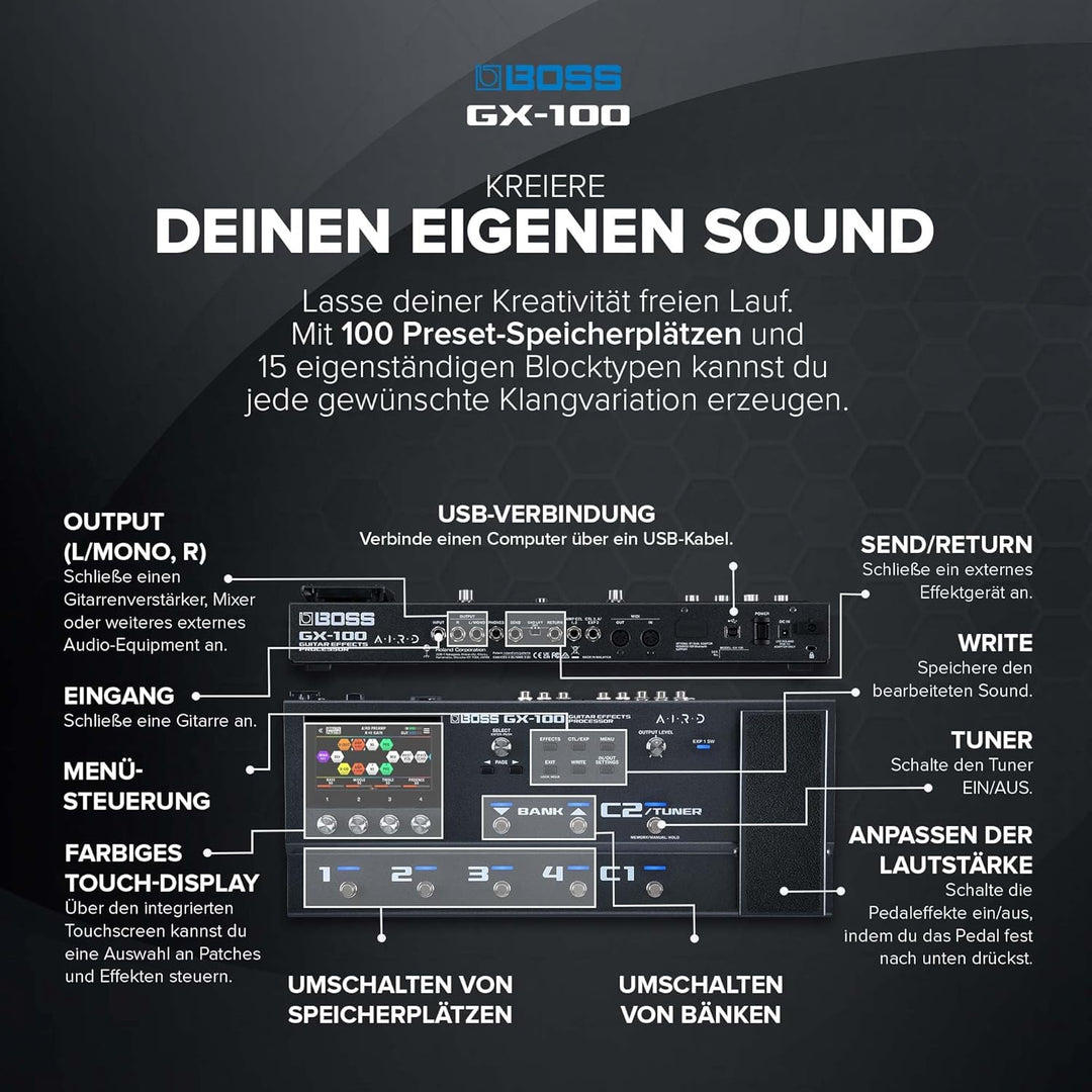 Boss GX-100 Gitarren-Effektprozessor