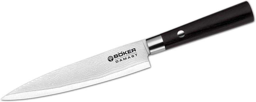 BÖKER 130414DAM Messer Damast Black Allzweck, Kunststoff, black&white Damast Black Allzweckmesser