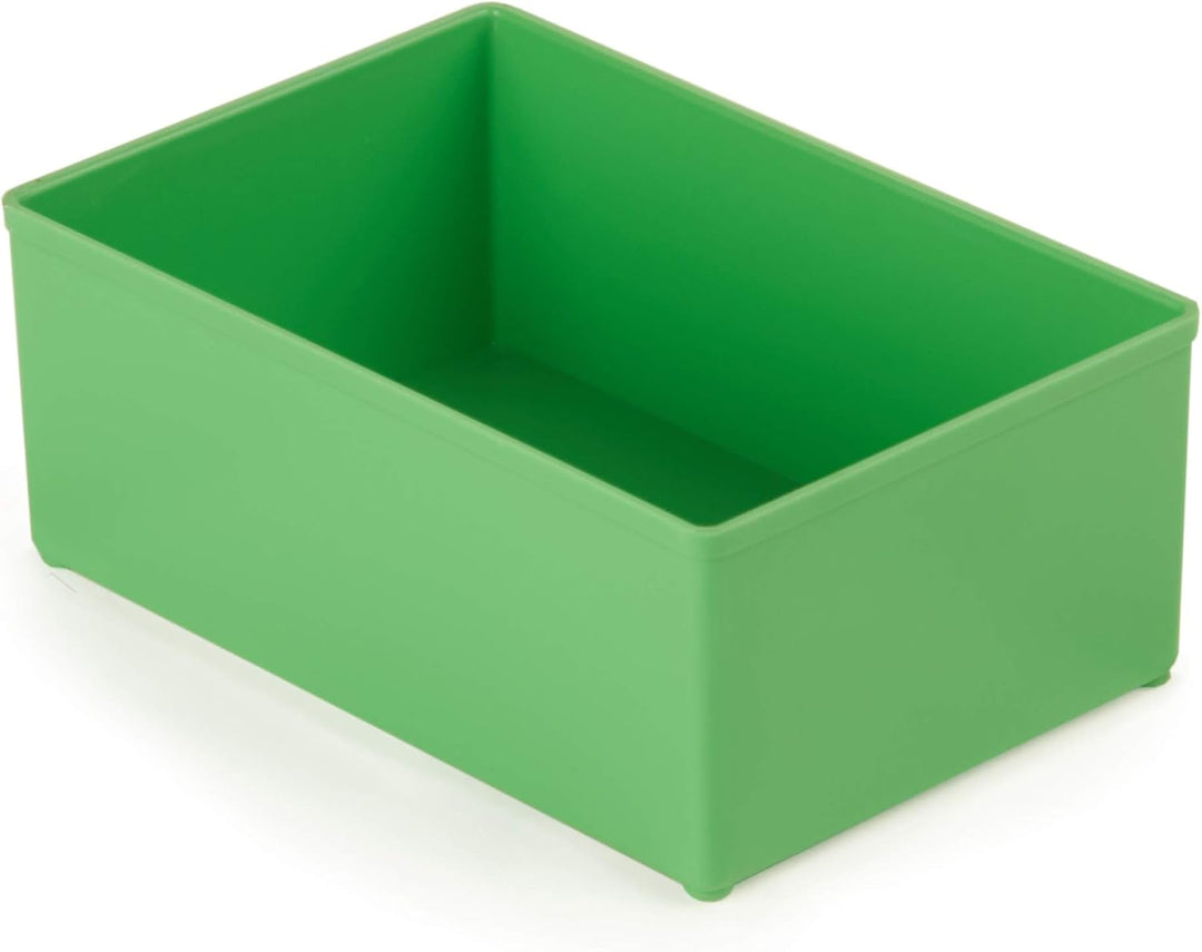 Einsatzboxen 63 mm D3 geeignet als Bosch L-BOXX Einlage | 5 Stück grün 156 x 104 x 63mm | Einsatzbox