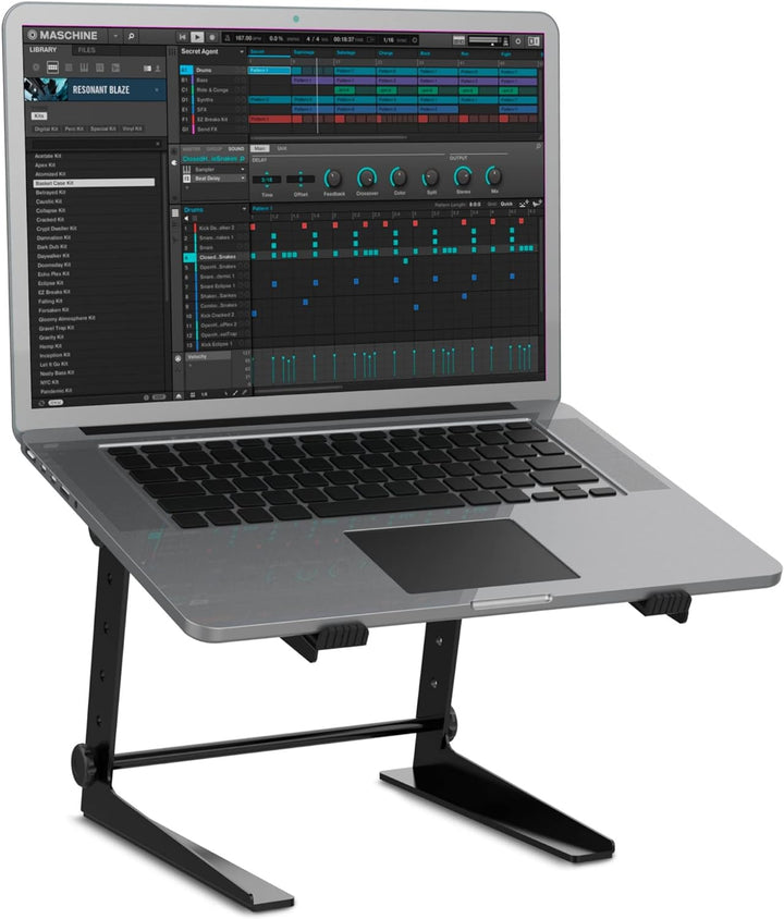 Audibax TOP-5 MH-001 PRO Negro Laptop DJ Stand Ordenador portátil cabina Dj/estudio