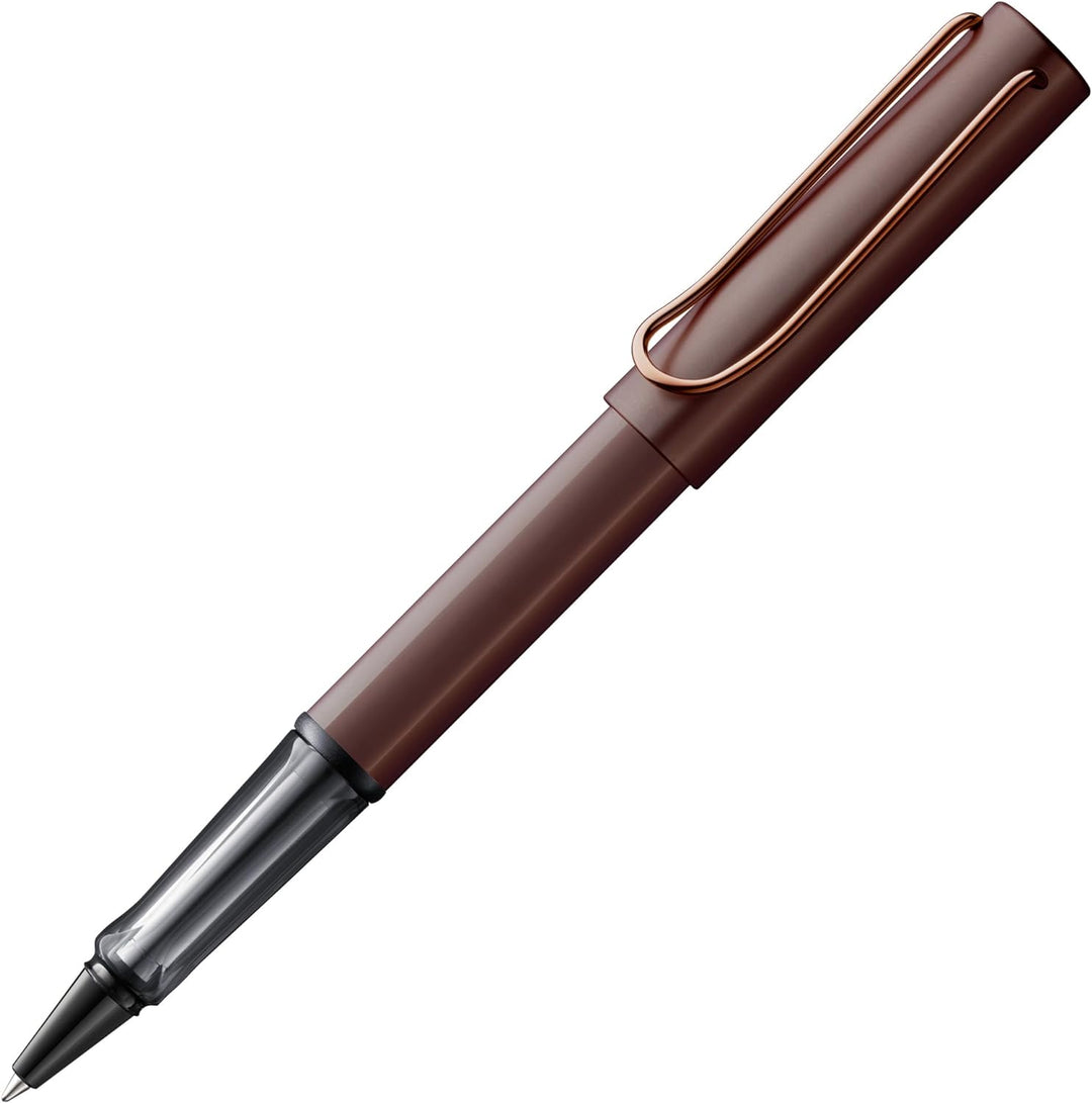 LAMY Lx Tintenroller 390 – Rollpen aus Aluminium eloxiert in der Farbe Marron (kastanienbraun) mit t
