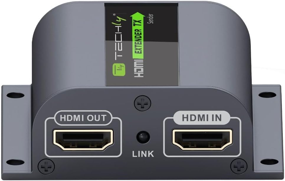 Techly IDATA EX-HL21D HDMI Extender/Splitter, Schwarz