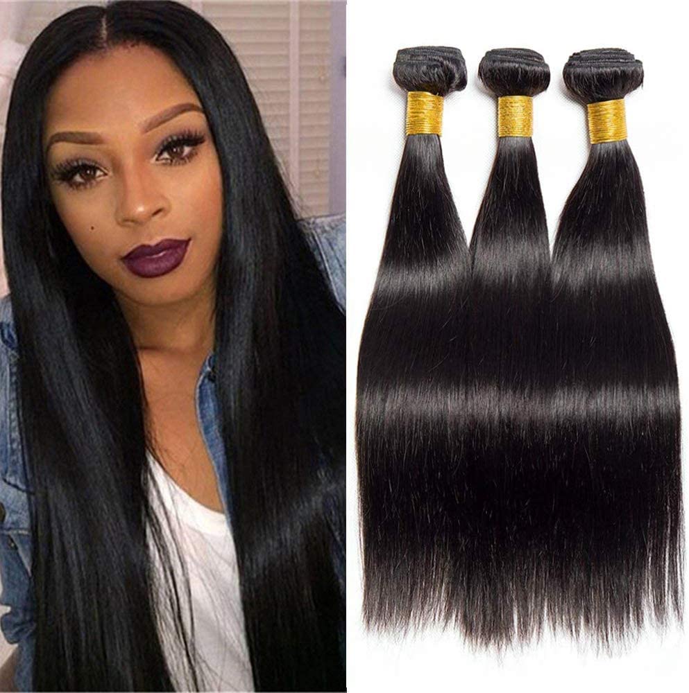 Human Hair Bundles (20 20 20 Inch)Brasilianisches Haarbündel Natürliches menschliches Haar webt bras