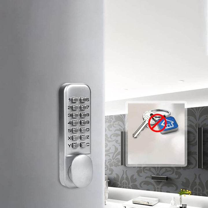 Retoo Codeschloss Mechanisches, Schlüsselloses Türschloss mit Zahlencode, Keyless Code Schloss mit P