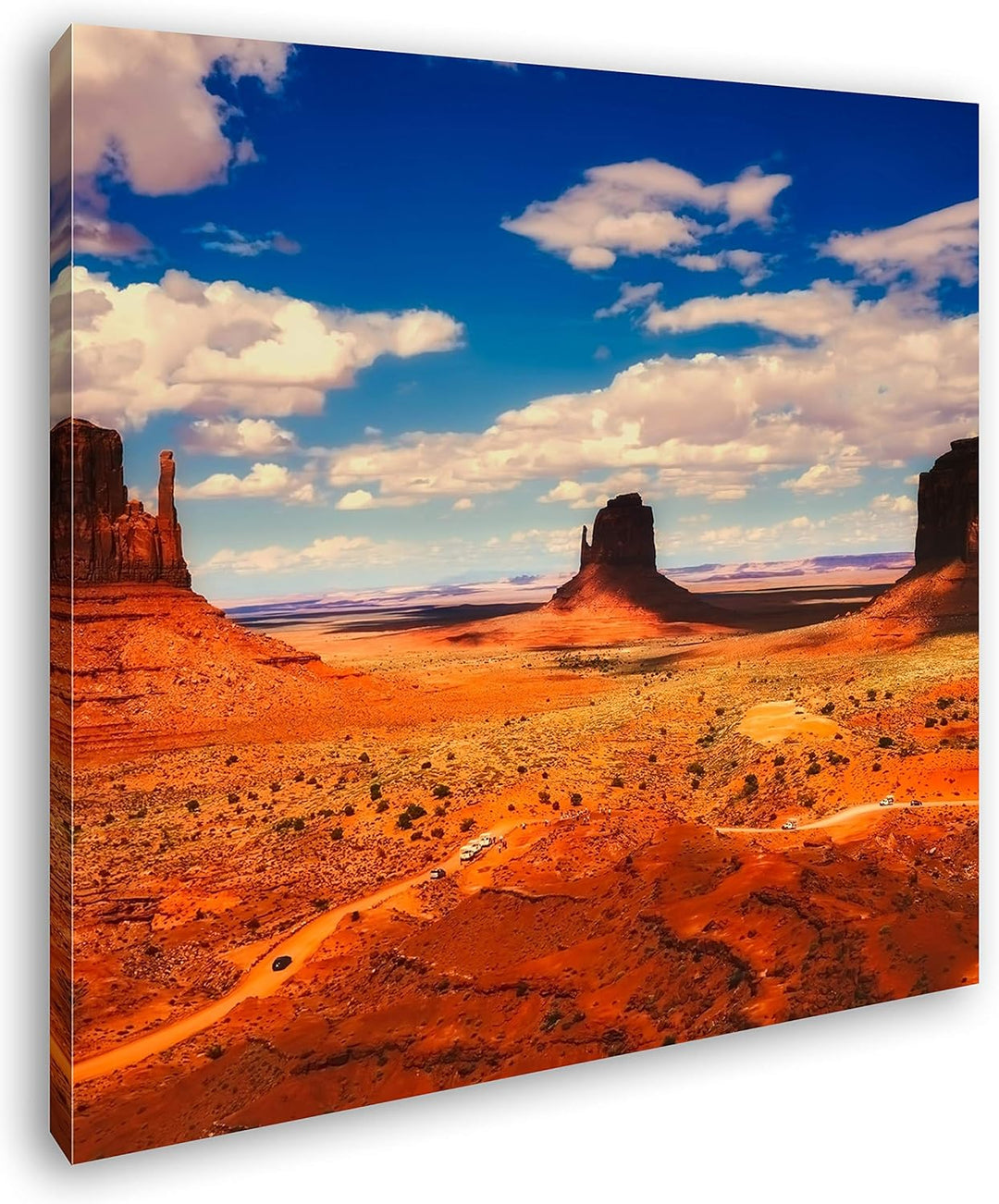 deyoli Monument Valley in Arizona Format: 60x60 als Leinwandbild, Motiv fertig gerahmt auf Echtholzr