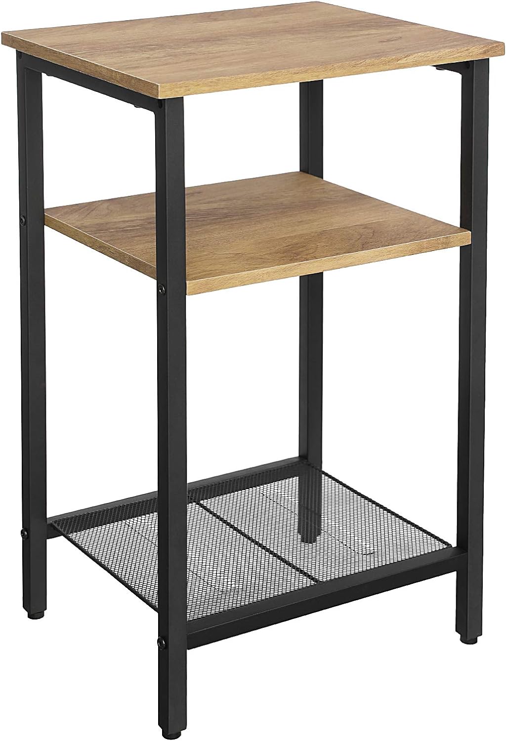 VASAGLE Beistelltisch, Nachttisch, Kleiner Sofatisch, Schlafzimmer, Wohnzimmer, einfacher Aufbau, st